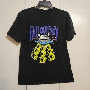Medium Fall Out Boy Spaceship Black T Shirt If You Build It They Will Come Tour